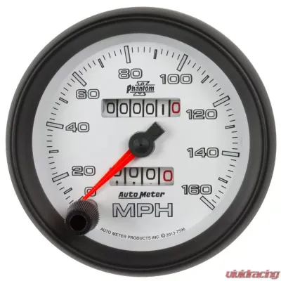 AutoMeter GAUGE; SPEEDOMETER; 3 3/8in.; 160MPH; MECHANICAL; PHANTOM II - 7596