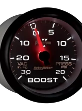 AutoMeter GAUGE; VAC/BOOST; 2 5/8in.; 30INHG-20PSI; MECHANICAL; PHANTOM II                                     - 7801 - Image 6