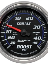 AutoMeter GAUGE; VAC/BOOST; 2 5/8in.; 30INHG-45PSI; MECHANICAL; COBALT                                     - 7908 - Image 6