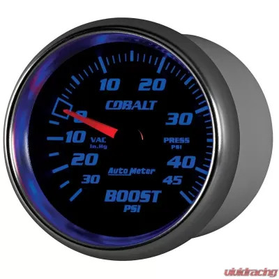 AutoMeter GAUGE; VAC/BOOST; 2 5/8in.; 30INHG-45PSI; MECHANICAL; COBALT - 7908