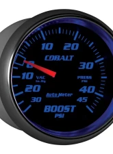 AutoMeter GAUGE; VAC/BOOST; 2 5/8in.; 30INHG-45PSI; MECHANICAL; COBALT                                     - 7908 - Image 6