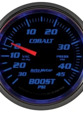 AutoMeter GAUGE; VAC/BOOST; 2 5/8in.; 30INHG-45PSI; MECHANICAL; COBALT                                     - 7908 - Image 4