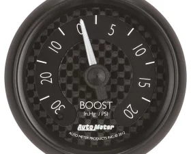 AutoMeter GAUGE; VAC/BOOST; 2 1/16in.; 30INHG-20PSI; MECHANICAL; GT