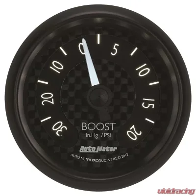 AutoMeter GAUGE; VAC/BOOST; 2 1/16in.; 30INHG-20PSI; MECHANICAL; GT - 8001