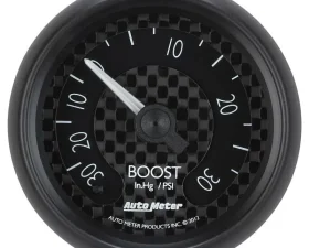 AutoMeter GAUGE; VAC/BOOST; 2 1/16in.; 30INHG-30PSI; MECHANICAL; GT