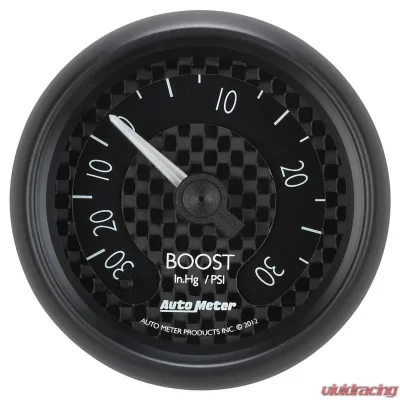 AutoMeter GAUGE; VAC/BOOST; 2 1/16in.; 30INHG-30PSI; MECHANICAL; GT - 8003