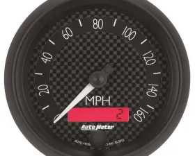 AutoMeter GAUGE; SPEEDOMETER; 3 3/8in.; 160MPH; ELEC. PROGRAMMABLE; GT
