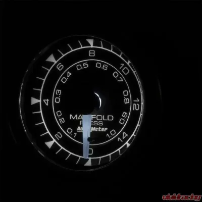 AutoMeter GAUGE; MANIFOLD PRESSURE; 2 1/16in.; 15PSI; DIGITAL STEPPER MOTOR; CHRONO - 8150