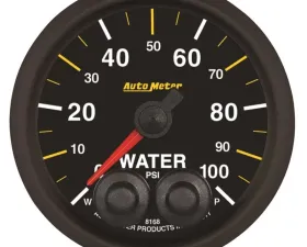 AutoMeter GAUGE; WATER PRESS; 2 1/16in.; 100PSI; STEPPER MOTOR W/PEAK/WARN; NASCAR CAN