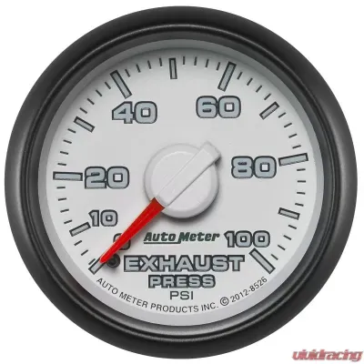 AutoMeter GAUGE; EXHAUST PRESS.; 2 1/16in.; 100PSI; MECHANICAL; RAM GEN 3 FACTORY MATCH Dodge 2003-2009 - 8526