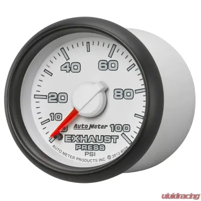 AutoMeter GAUGE; EXHAUST PRESS.; 2 1/16in.; 100PSI; MECHANICAL; RAM GEN 3 FACTORY MATCH Dodge 2003-2009 - 8526