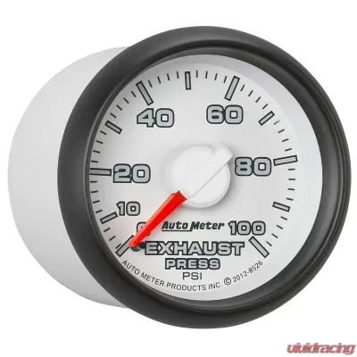 AutoMeter GAUGE; EXHAUST PRESS.; 2 1/16in.; 100PSI; MECHANICAL; RAM GEN 3 FACTORY MATCH Dodge 2003-2009 - 8526