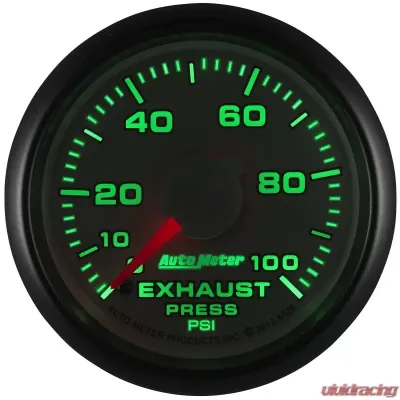 AutoMeter GAUGE; EXHAUST PRESS.; 2 1/16in.; 100PSI; MECHANICAL; RAM GEN 3 FACTORY MATCH Dodge 2003-2009 - 8526