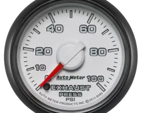 AutoMeter GAUGE; EXHAUST PRESS.; 2 1/16in.; 100PSI; STEPPER MOTOR; RAM GEN 3 FACTORY MATCH Dodge 2003-2009