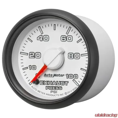 AutoMeter GAUGE; EXHAUST PRESS.; 2 1/16in.; 100PSI; STEPPER MOTOR; RAM GEN 3 FACTORY MATCH Dodge 2003-2009 - 8595