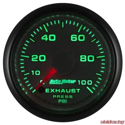 AutoMeter GAUGE; EXHAUST PRESS.; 2 1/16in.; 100PSI; STEPPER MOTOR; RAM GEN 3 FACTORY MATCH Dodge 2003-2009 - 8595