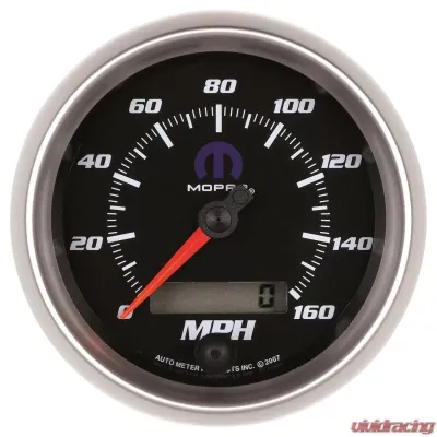 AutoMeter GAUGE; SPEEDOMETER; 3 3/8in.; 160MPH; ELEC. PROGRAMMABLE; BLACK; MOPAR - 880022