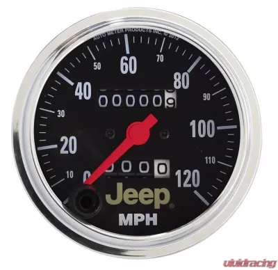 AutoMeter GAUGE; SPEEDOMETER; 3 3/8in.; 120MPH; MECHANICAL; JEEP - 880245