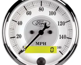 AutoMeter GAUGE; SPEEDOMETER; 3 1/8in.; 160MPH; ELEC. PROG. W/LCD ODO; FORD MASTERPIECE