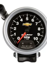 AutoMeter GAUGE; TACHOMETER; 3 3/4in.; 10K RPM; PEDESTAL W/EXT. QUICK-LITE; CHEVY GOLD BOW                                     - 880662 - Image 2