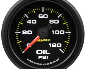 AutoMeter GAUGE; OIL PRESS; 2 1/16in.; 120PSI; STEPPER MOTOR W/WARN; EXTREME ENVIRONMENT
