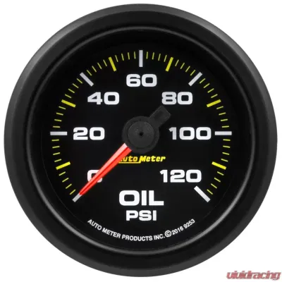 AutoMeter GAUGE; OIL PRESS; 2 1/16in.; 120PSI; STEPPER MOTOR W/WARN; EXTREME ENVIRONMENT - 9253