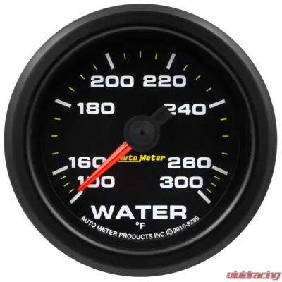 AutoMeter GAUGE; WATER TEMP; 2 1/16in.; 300deg.F; STEPPER MOTOR W/PK/WRN; EXTREME ENVIRONM - 9255
