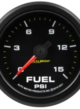 AutoMeter GAUGE; FUEL PRESS; 2 1/16in.; 15PSI; STEPPER MOTOR W/WARN; EXTREME ENVIRONMENT                                     - 9261 - Image 2