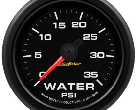 AutoMeter Extreme Environment 2 1 | 16in. 35PSI Stepper Motor w/ Warn Gauge Water Press