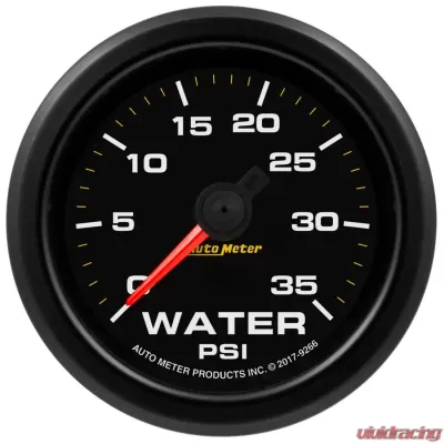 AutoMeter Extreme Environment 2 1 | 16in. 35PSI Stepper Motor w/ Warn Gauge Water Press - 9266