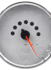 AutoMeter GAUGE; SPEEDOMETER; 5in.; 180 MPH; ELEC. PROGRAMMABLE; SILVER/CHROME; SPEK-PRO                                     - P23021 - Image 3