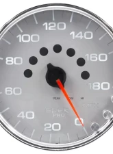 AutoMeter GAUGE; SPEEDOMETER; 5in.; 180 MPH; ELEC. PROGRAMMABLE; SILVER/CHROME; SPEK-PRO                                     - P23021 - Image 2