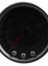 AutoMeter GAUGE; VAC/BOOST; 2 1/16in.; 30INHG-30PSI; STEPPER MTR W/PK/WRN; BK/SMK/BK; SPEK                                     - P30252 - Image 3