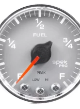 AutoMeter GAUGE; FUEL LEVEL; 2 1/16in.; 0-270O PROGRAMMABLE; SLVR/CHRM; SPEK-PRO                                     - P31221 - Image 2