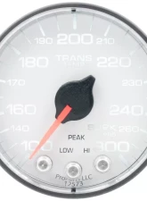 AutoMeter GAUGE; TRANS TEMP; 2 1/16in.; 300deg.F; STEPPER MOTOR W/PK/WRN; WHT/BLK; SPEK-PR                                     - P342128 - Image 2