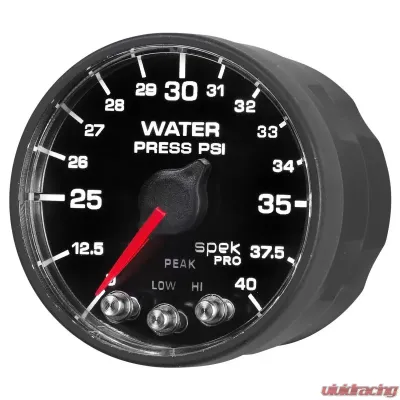 AutoMeter 2-1/16in. WATER PRESS; 0-40 PSI; BFB; SPEK; NL - P551328-N1