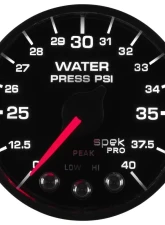 AutoMeter 2-1/16in. WATER PRESS; 0-40 PSI; BFB; SPEK; NL                                     - P551328-N1 - Image 5