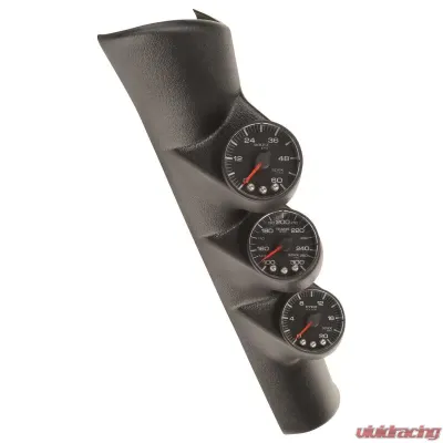 AutoMeter DIESEL GAUGE KIT; A-PILLR; RAM 98-02; BST/EGT/TRANS; 60PSI/2Kdeg.F/300deg.F; BLK Dodge 1998-2002 - P73000