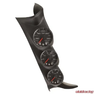 AutoMeter DIESEL GAUGE KIT; A-PILLR; GM 01-07; BST/EGT/TRANS; 35PSI/2Kdeg.F/300deg.F; BLK; - P73020