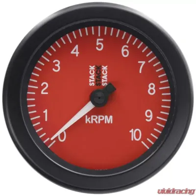 AutoMeter TACHOMETER; SPORT; 88MM; RED; 0-10K RPM - ST100-010R