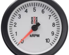 AutoMeter TACHOMETER; SPORT; 88MM; WHITE; 0-10K RPM
