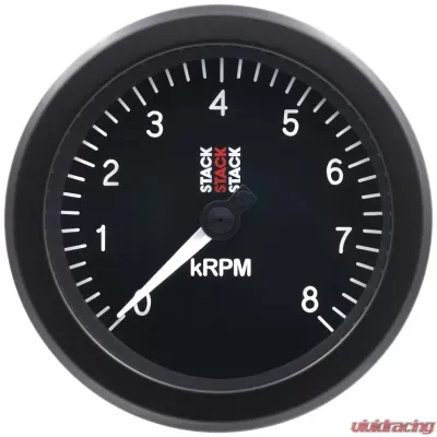AutoMeter TACHOMETER; SPORT; 88MM; BLACK; 0-8K RPM - ST100-08