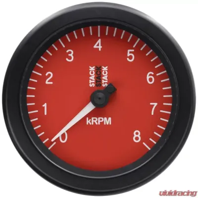 AutoMeter TACHOMETER; SPORT; 88MM; RED; 0-8K RPM - ST100-08R