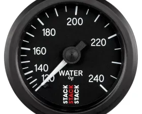 AutoMeter Gauge WTmp Mech 52mm Blk 120-240deg.F