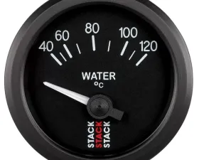 AutoMeter Gauge WTmp Elec 52mm Blk 40-120deg.C
