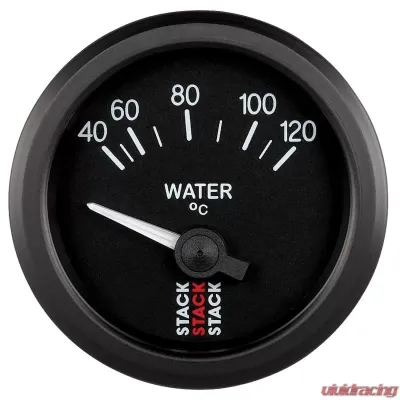 AutoMeter Gauge WTmp Elec 52mm Blk 40-120deg.C - ST3207
