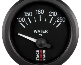 AutoMeter Gauge WTmp Electric 52mm Blk 100-250deg.F