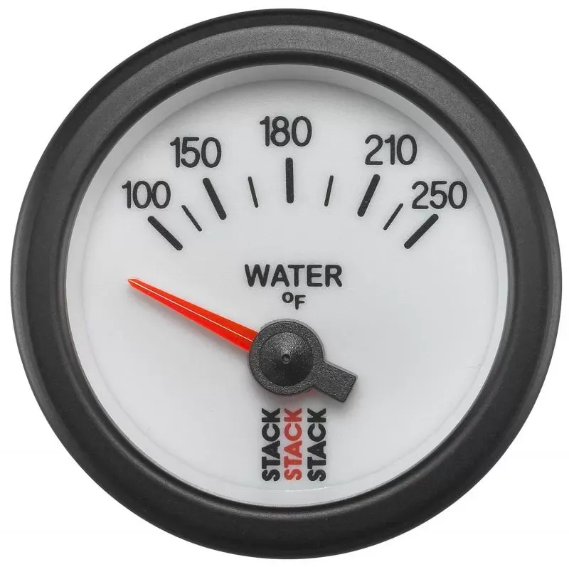 AutoMeter Gauge WTmp Elec 52mm Wht 100-250deg.F - ST3258
