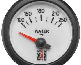 AutoMeter Gauge WTmp Elec 52mm Wht 100-250deg.F