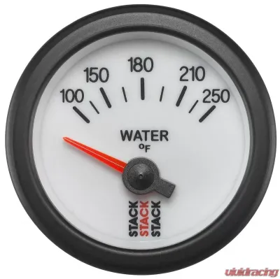 AutoMeter Gauge WTmp Elec 52mm Wht 100-250deg.F - ST3258